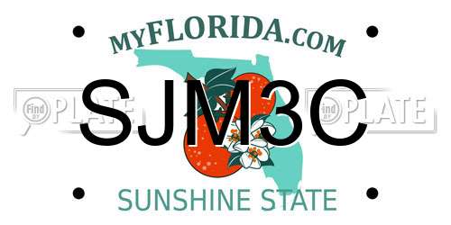 SJM3C Florida License Plate