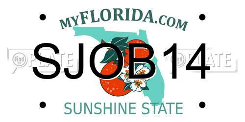 SJOB14 Florida License Plate