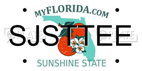 SJSTTEE Florida License Plate