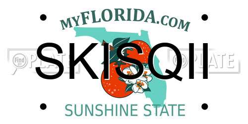 SKISQII Florida License Plate