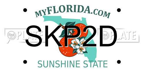 SKP2D Florida License Plate
