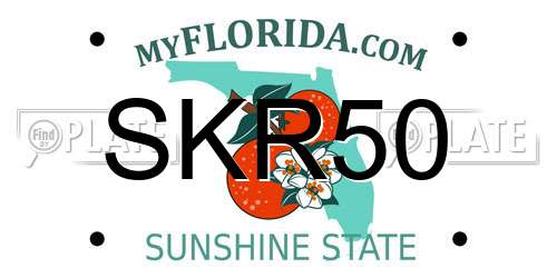 SKR50 Florida License Plate