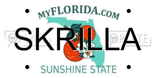 SKRILLA Florida License Plate