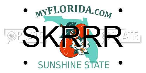 SKRRR Florida License Plate