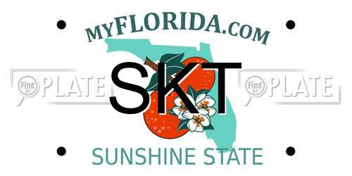 SKT Florida License Plate