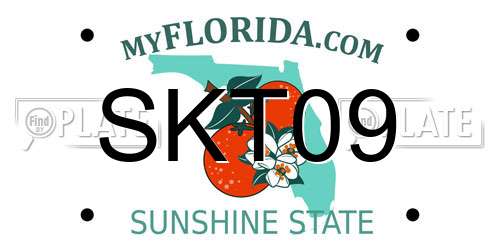 SKT09 Florida License Plate