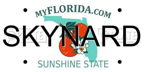 SKYNARD Florida License Plate
