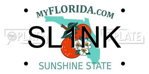 SL1NK Florida License Plate