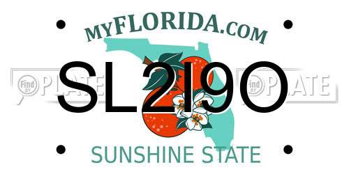 SL2I9O Florida License Plate