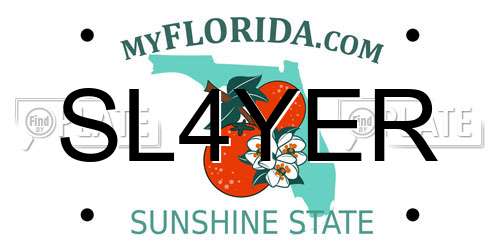 SL4YER Florida License Plate