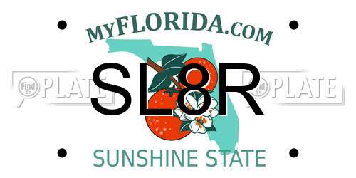 SL8R Florida License Plate