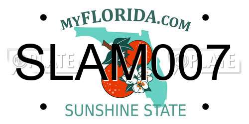 SLAM007 Florida License Plate