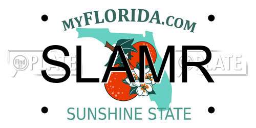 SLAMR Florida License Plate