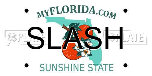 SLASH Florida License Plate