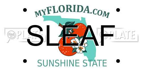 SLEAF Florida License Plate