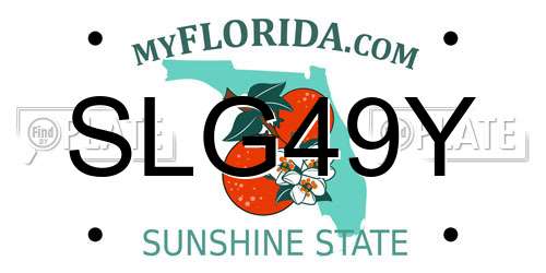 SLG49Y Florida License Plate