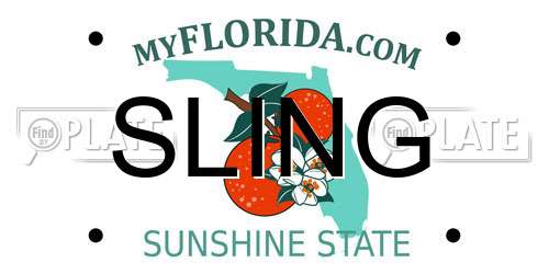 SLING Florida License Plate