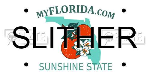 SLITHER Florida License Plate
