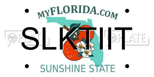 SLKTIIT Florida License Plate