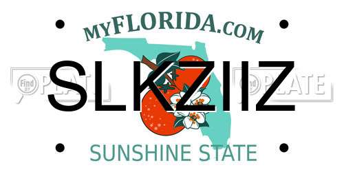 SLKZIIZ Florida License Plate