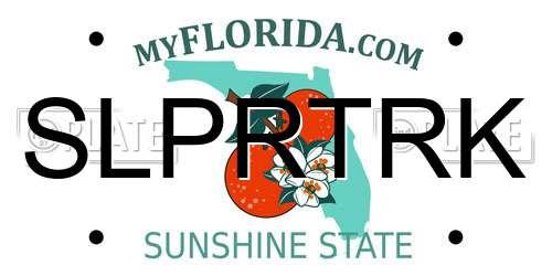SLPRTRK Florida License Plate