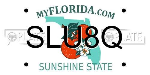 SLU8Q Florida License Plate