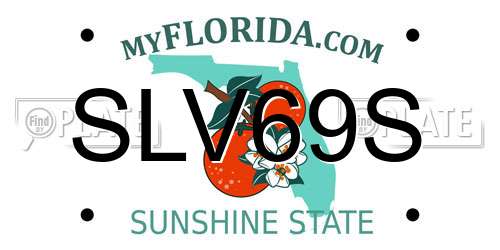 SLV69S Florida License Plate