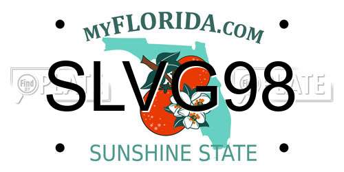 SLVG98 Florida License Plate