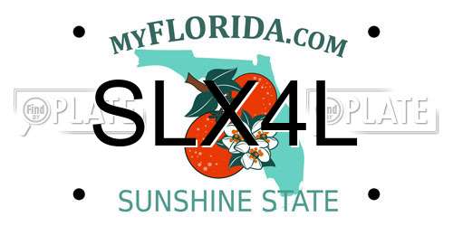 SLX4L Florida License Plate