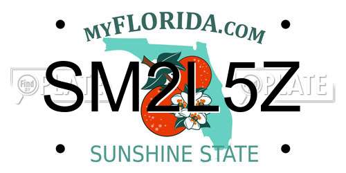 SM2L5Z Florida License Plate