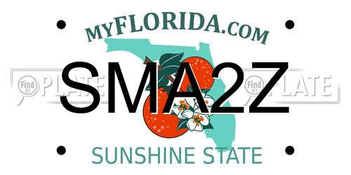 SMA2Z Florida License Plate