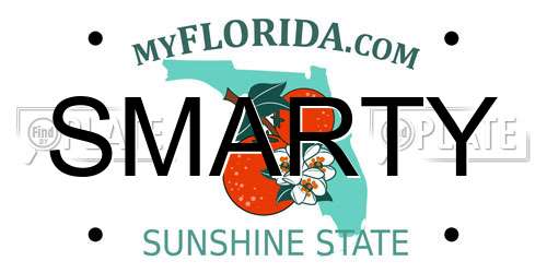SMARTY Florida License Plate