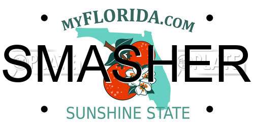 SMASHER Florida License Plate