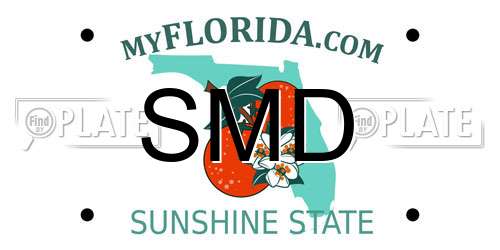 SMD Florida License Plate
