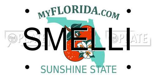 SMELLI Florida License Plate