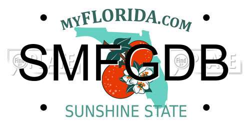 SMFGDB Florida License Plate