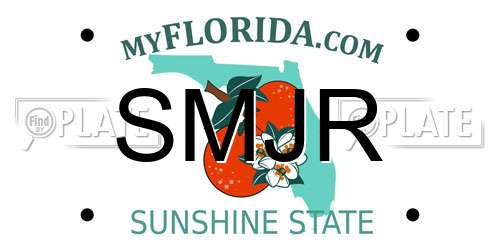 SMJR Florida License Plate
