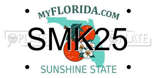 SMK25 Florida License Plate