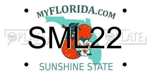 SML22 Florida License Plate
