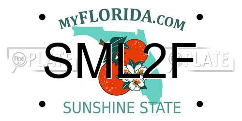 SML2F Florida License Plate