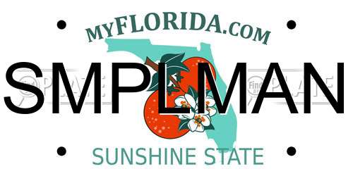 SMPLMAN Florida License Plate