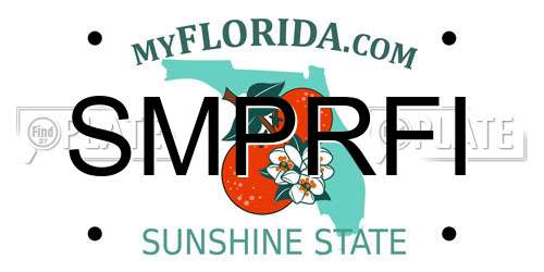 SMPRFI Florida License Plate