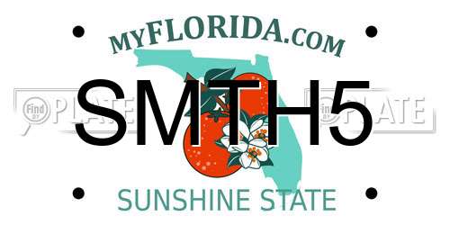 SMTH5 Florida License Plate