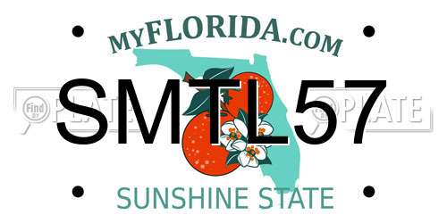 SMTL57 Florida License Plate