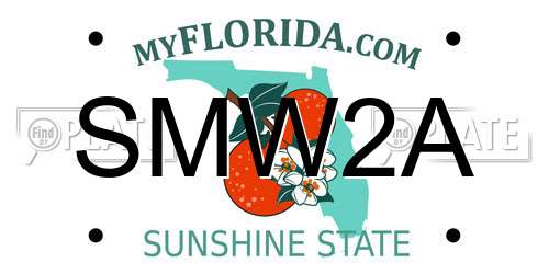 SMW2A Florida License Plate