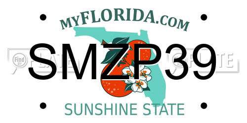 SMZP39 Florida License Plate