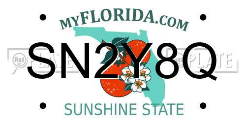 SN2Y8Q Florida License Plate