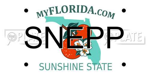 SNEPP Florida License Plate
