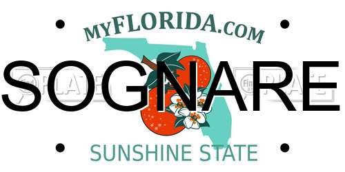 SOGNARE Florida License Plate