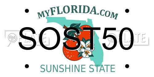 SOST50 Florida License Plate